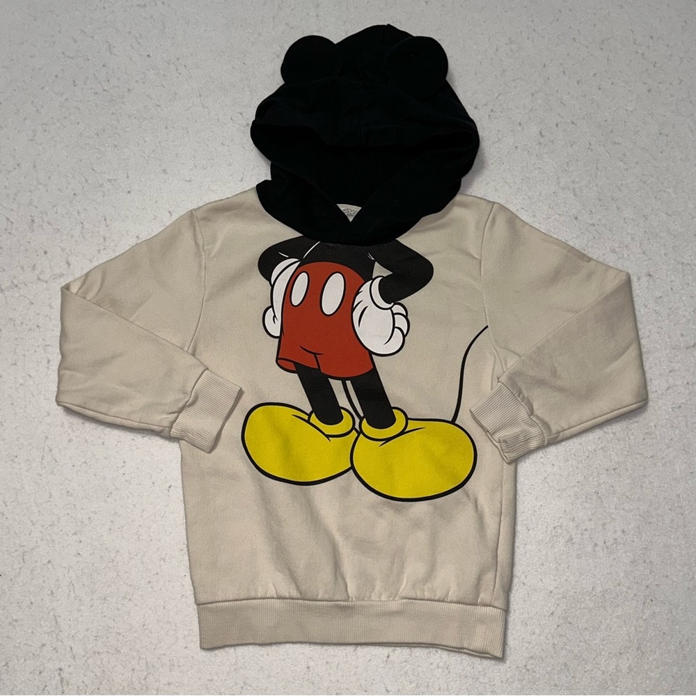 Disney Mickey Mouse Ears Disneyland Hoodie Baby Children Toddler Size 5T/6
